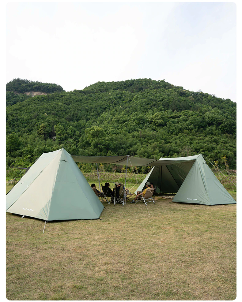 Cheap Goat Tents Blackdeer Shelter Tent Camping Silver Coated Big Tent Canopy Sunshade Rainproof Outdoor Camping Tarp   